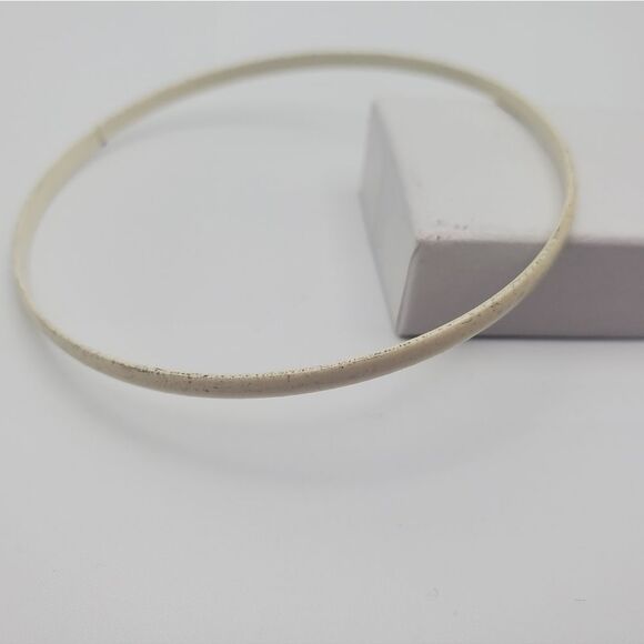 Antique white bracelet bangle‎ unisex gift - Picture 1 of 2